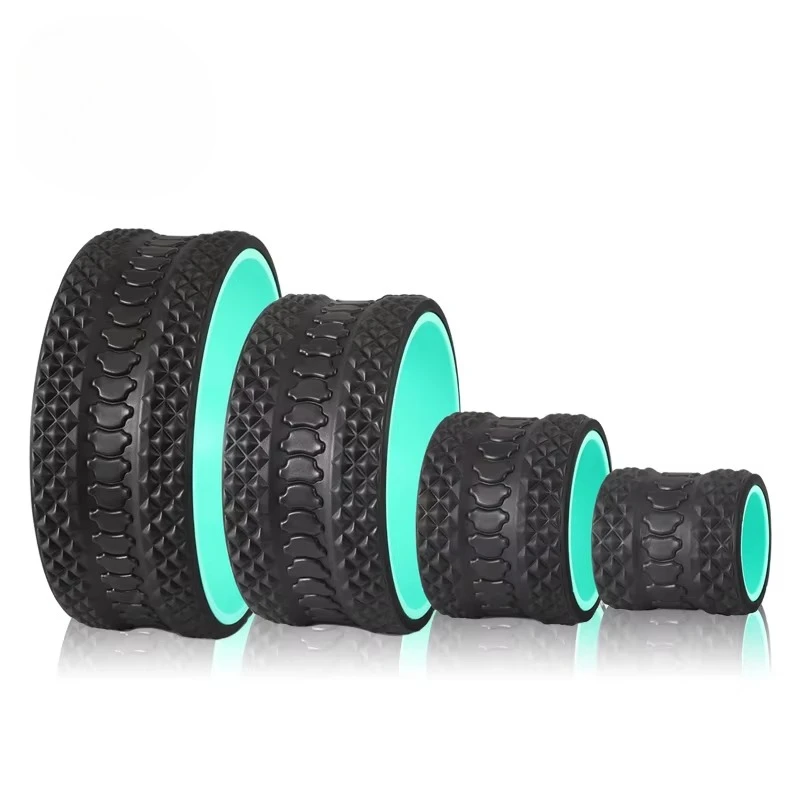 

TTSPORTS Pilates Rim Double Color Yoga Wheel for Back Pain Relief