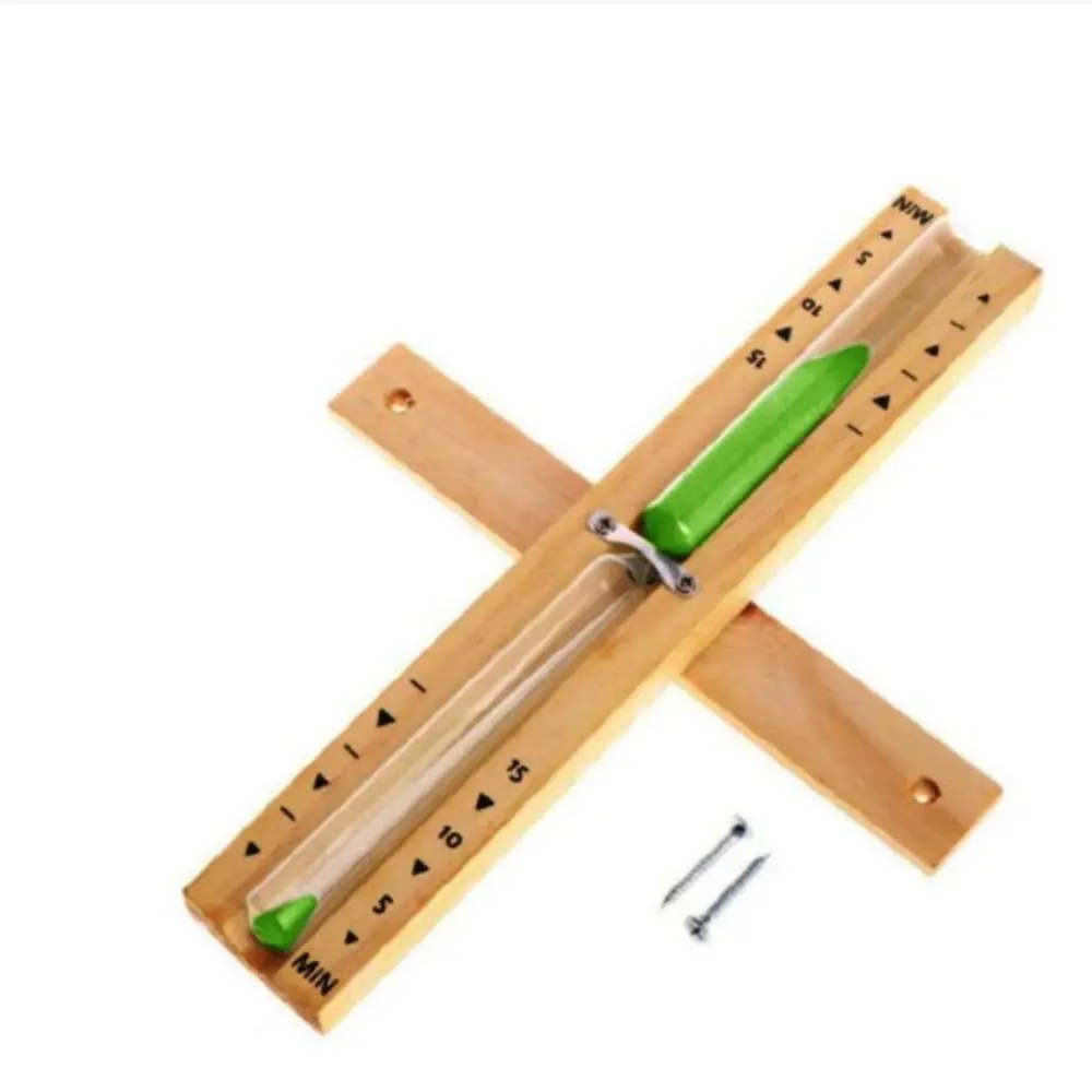 15 Minute Sauna Sand Timer Wall Mounted Home Decoration Sandglass Clock Wooden Glass Rotating Hourglass Timer Bathroom