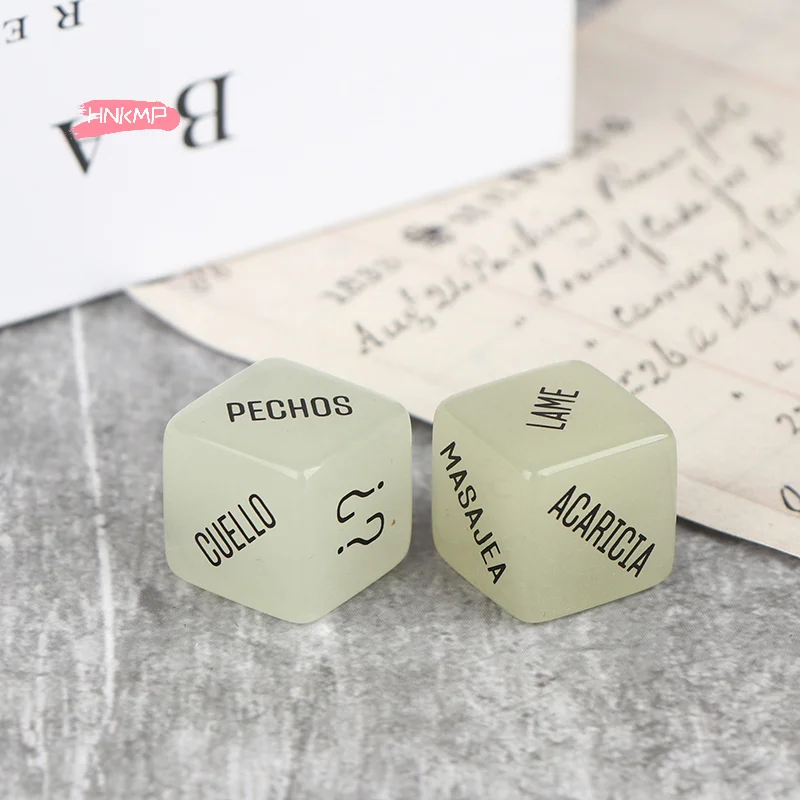 2/3 قطعة/المجموعة مضيئة الكبار زوجين الجنس النرد لعبة اللعب الذكور والإناث يمزح النرد وهدايا غرفة نوم الكبار