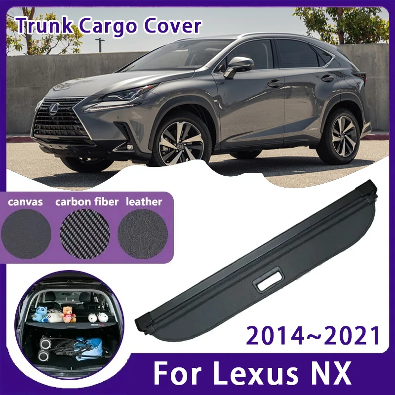 

Car Trunk Luggage Curtain Cover For Lexus NX 2014~2021 NX300 NX300h 200 Retractable Trunk Rack Partition Shelter Car Accessories