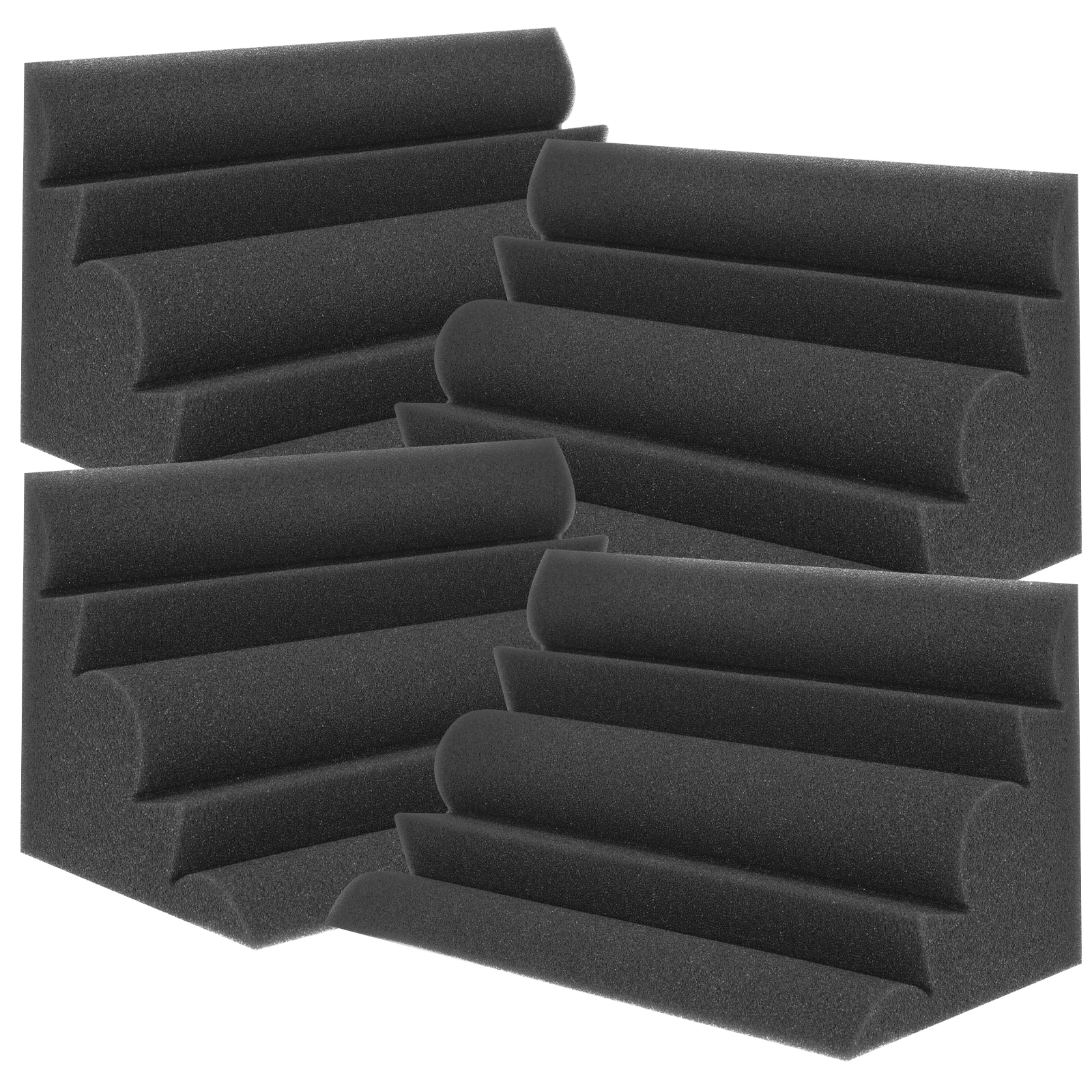 

4 Pcs Sound Absorbing Cotton Soundproof Panels Acoustic Wedge Foam Bass Trap Wall Mounted Studio Sound Insulation