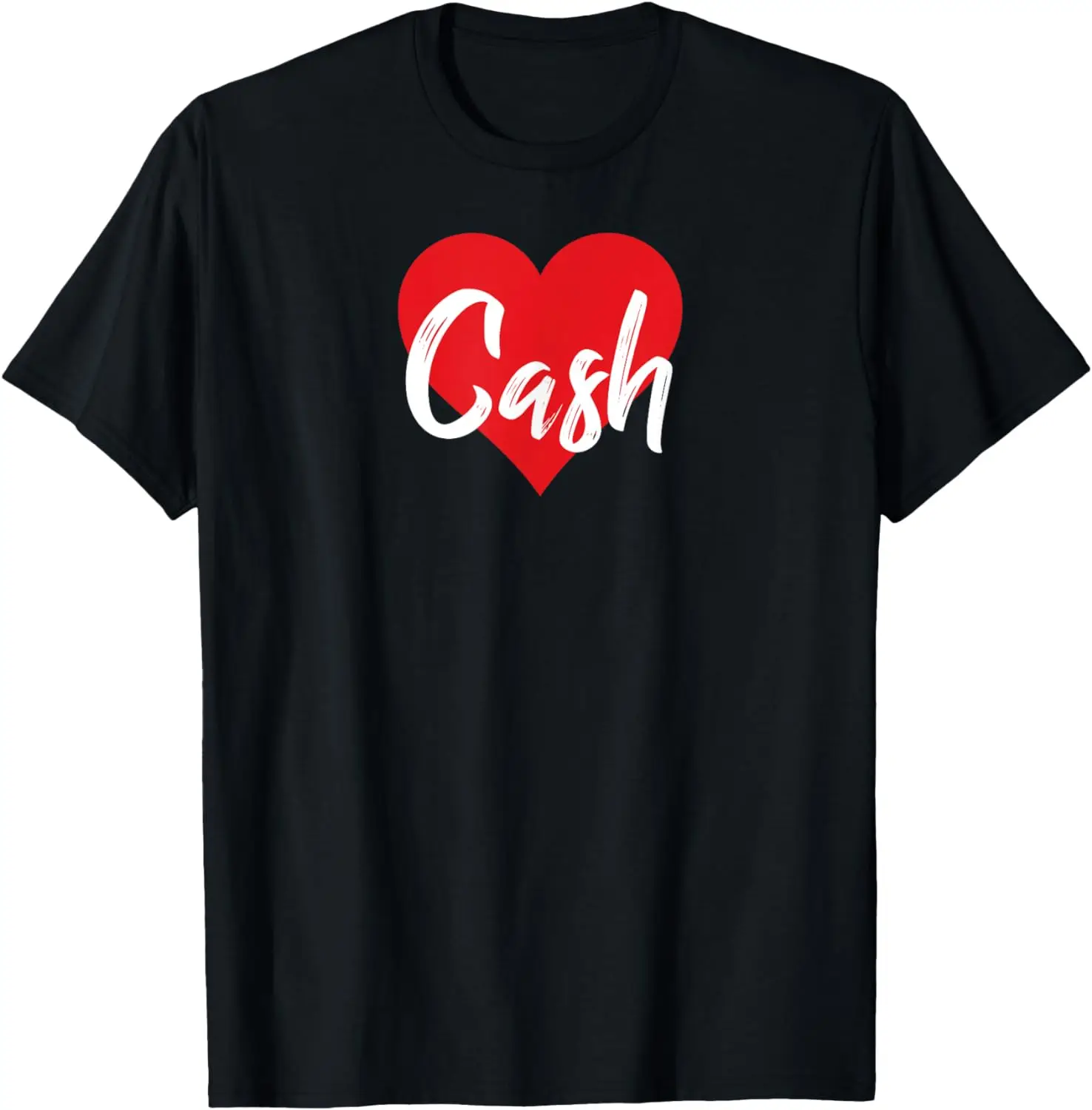 

I Love Cash First Name Tshirt I Heart Named T-Shirt