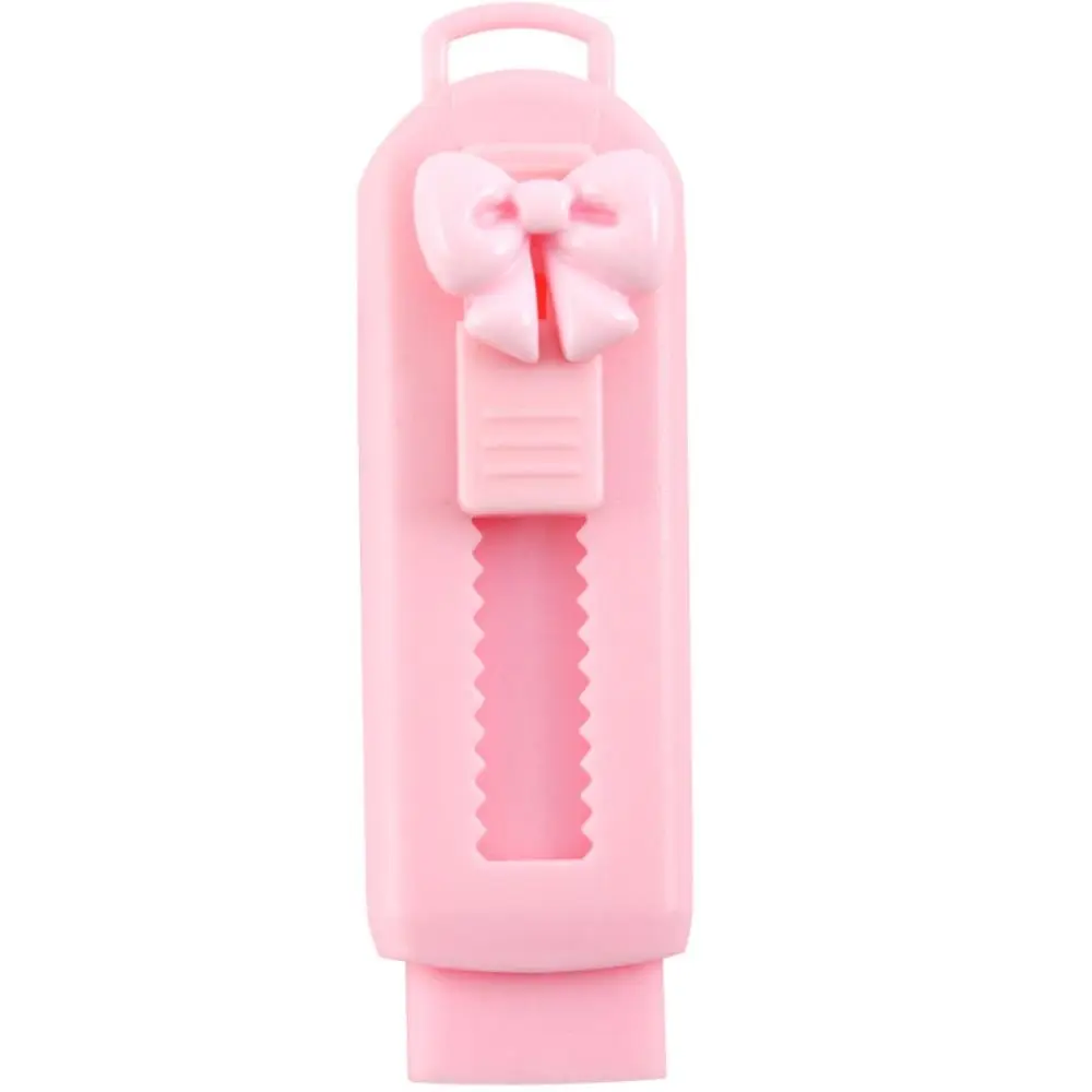 School Supplies Portable Push-pull Eraser Cartoon Cute Push Pull Rubber Colored Creative Bow Rubber Drawing