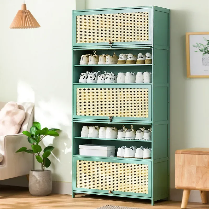 Large Capacity Shoe Rack Simple Household Door Shoe Cabinet Dustproof Storage Organizer for Dormitory and Home Economical