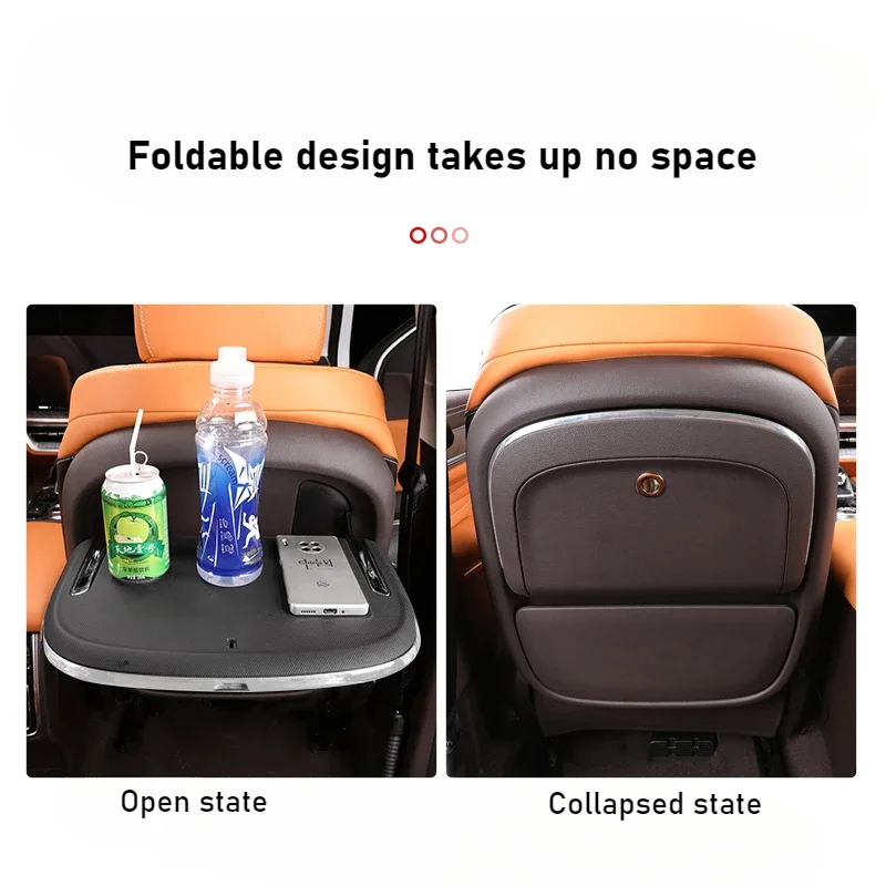 

For Tank 500 Hi4-T\Z 2022-2026 Electric Seat Back Table Laptop Desk Wireless Charger Foldable Seatback Small Table Board