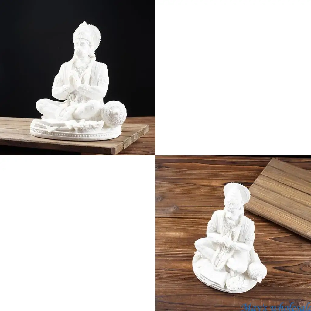 

Буддийская статуя из смолы, фигурка Будды Ханумана, индуистский бог силы, скульптура, украшение для стола, украшение для 448A