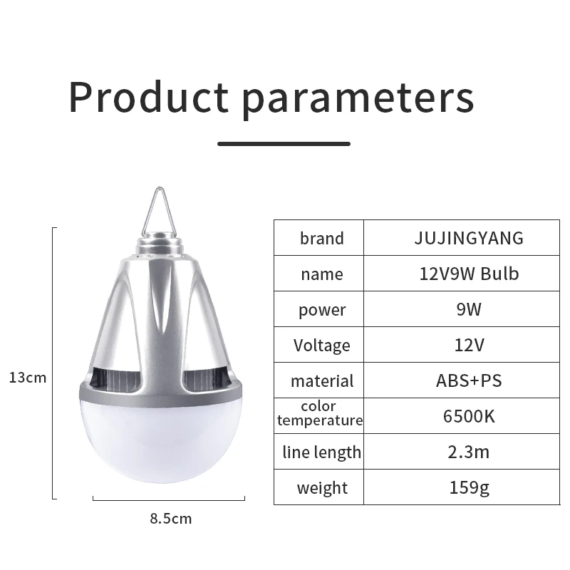 Bombillas de luz LED de emergencia para acampada al aire libre, bombillas de irradiación, 12V, mercado nocturno