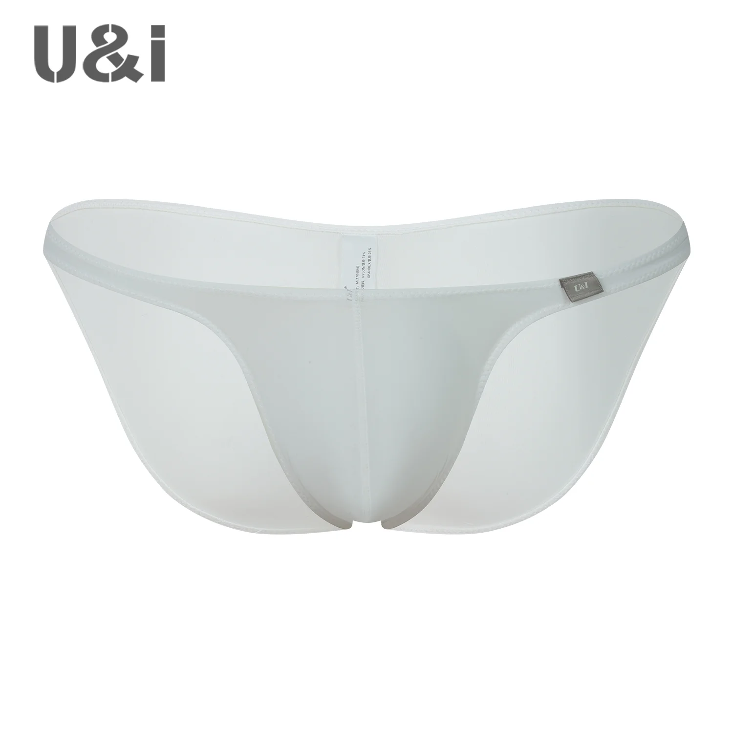 U&I underwear men's trend personality ultra-thin transparent nylon youth low-rise bumpy sexy men's briefs