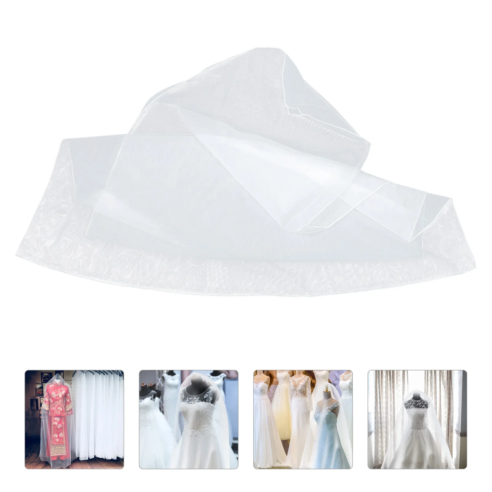 

Wedding Dress Garment Bag Practical Tear-Resistant Long Dress Cover for Storage Travel Hanging Garment Bag Protective Bridal