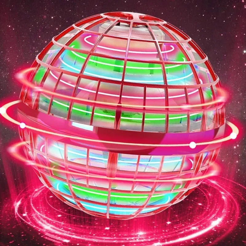 

Flying Ball Toy,Globe Flying Ball 2.0,Boomerang Galaxy Ball Drone with RGB Light Magic Floating Ball Soaring Mini Drone