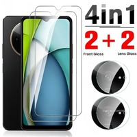 4 in 1 Camera Lens Screen Protector for Xiaomi Redmi A3x A3 4G Protect Glass Redmy Readmi RedmA3x RedmiA3 4G 2024 Tempered Glass