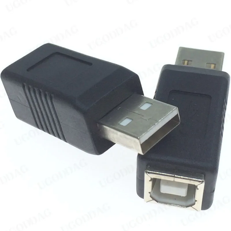 USB 2.0 AF/BF Plug Type A Female to Type B Female Adapter Connector Converter For Laptop Computer Hard Drive Printer Camera