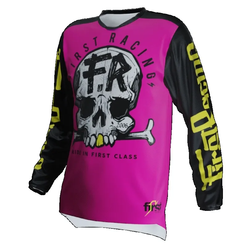 Firstr-ropa de motociclismo todoterreno con estampado 3D Retro, ropa de carreras transpirable de secado rápido de manga larga