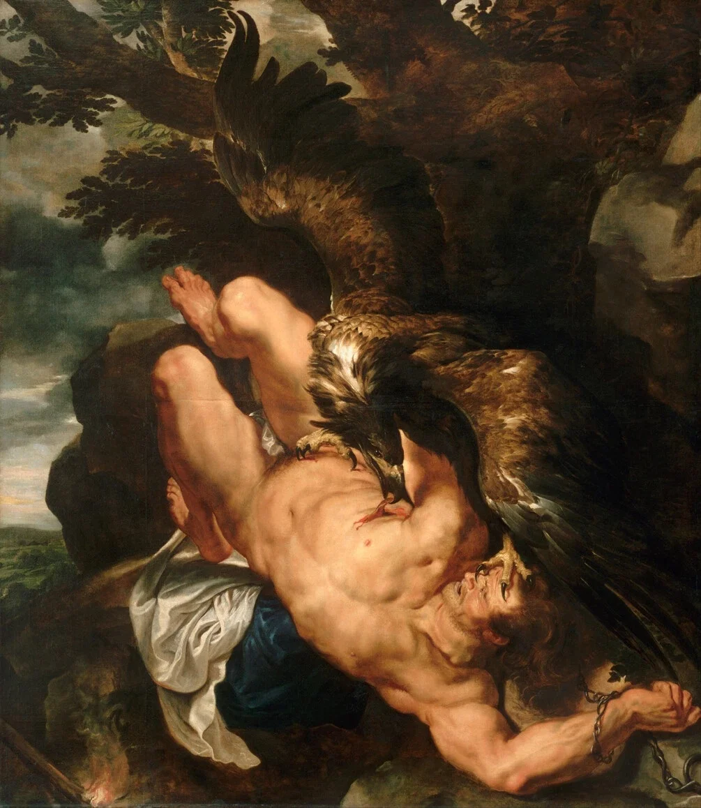 Prometheus Bound Giclee Fine QUOTE, Print Canvas Poster, Living Room Decor, Home Wall Picture