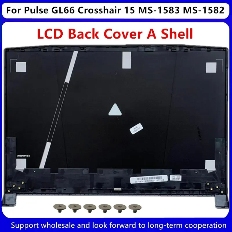 Cubierta trasera LCD para MSI Pulse GL66 Crosshair 15 MS-1583 MS-1582, novedad