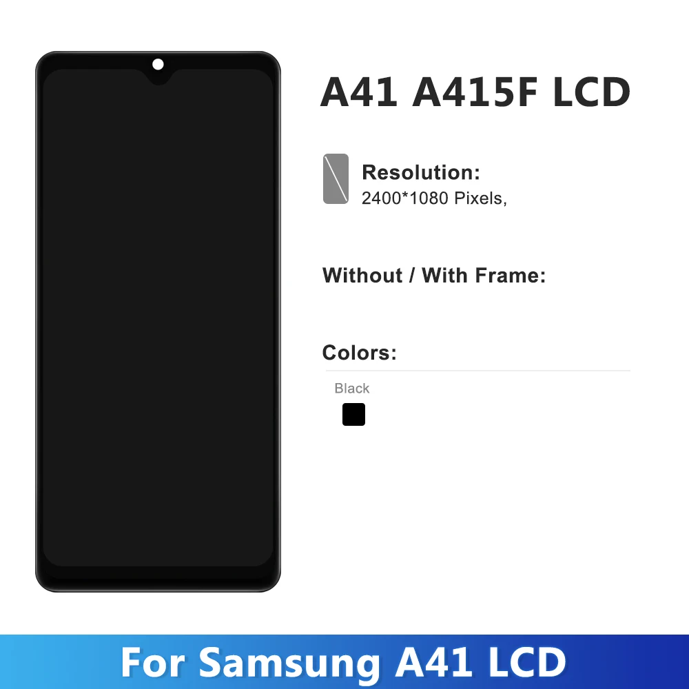 6.1\'\' LCD For Samsung Galaxy A41 A415 A415F A415F/DS LCD Display Screen Touch Digitizer Assembly for Samsung A41 A415