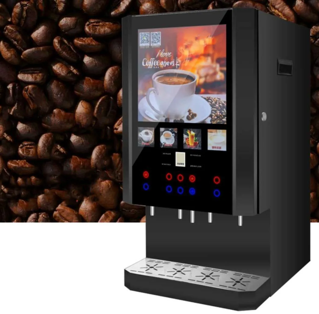 Instant Coffee Machine Commercial Automatic Coffee Drinking Machine Milk Tea Machine Cold And Hot