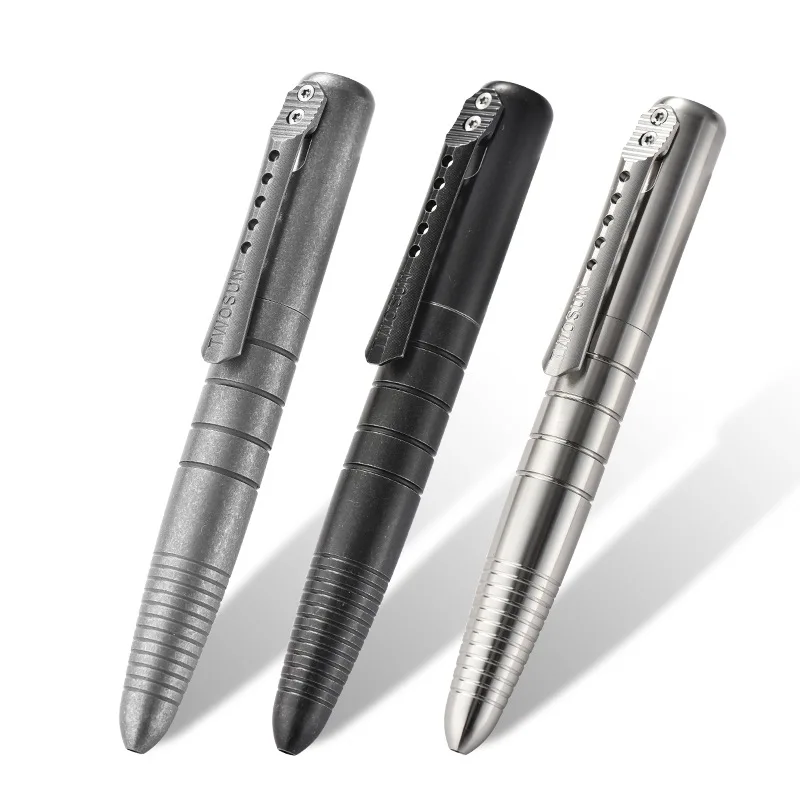 

Titanium Alloy Tactical Pen Bolt Action Pen Window Breaker G2 Retractable Ballpoint Business Signature Writing Pen Party Gift