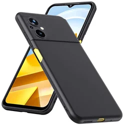 poco m5 case, black cover for poco-m5 soft liquid tpu phone cases poco m 5 cover pocophone m5 xiaomi poco m5 case