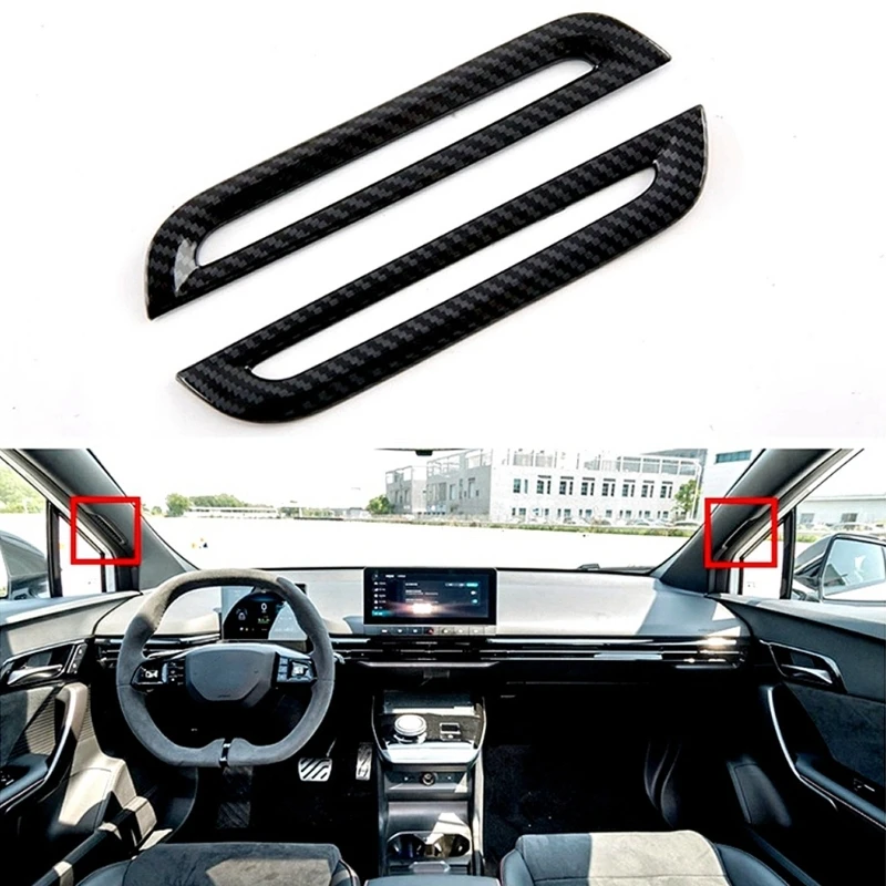 Dashboard A Pillar Side Air Vent Outlet Cover Trim Frame Decoration Car Styling Accessories Suitable for MG4 Dropshipping