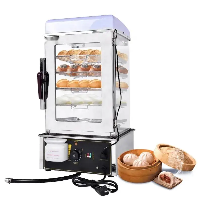 

Snack Equipment Commercial Steam Bun Steamer Fast Food Snack Machine Food Steamer Warmer Display Machine