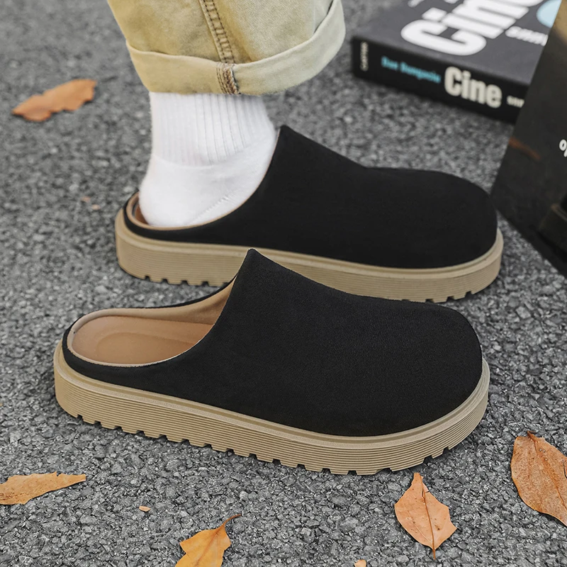 

Men's Casual Slip on Slippers Summer New Soft-sole Anti-slip Comfortable Outdoor Walking Shoes Fashion Slippers Men Shoes