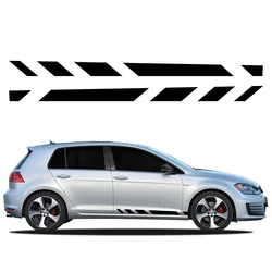 2PCS Car Door Side Stickers Vinyl Racing Style Decals Auto Accessories For Volkswagen VW Golf 8 7 5 4 6 GTI MK8 MK7 MK5 MK6 MK4