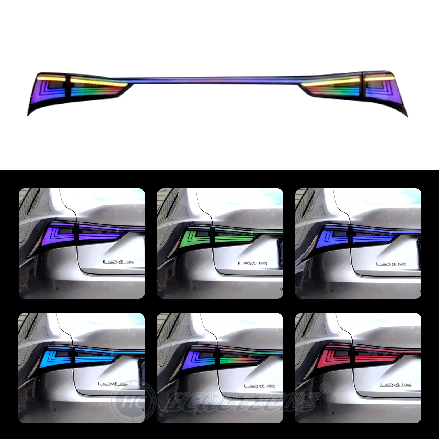 Luzes Trazeiras RGB para Lexus IS 250, 350, 300h, F, 2014-2020, DRL, Start Up, Animação, Plug and Play