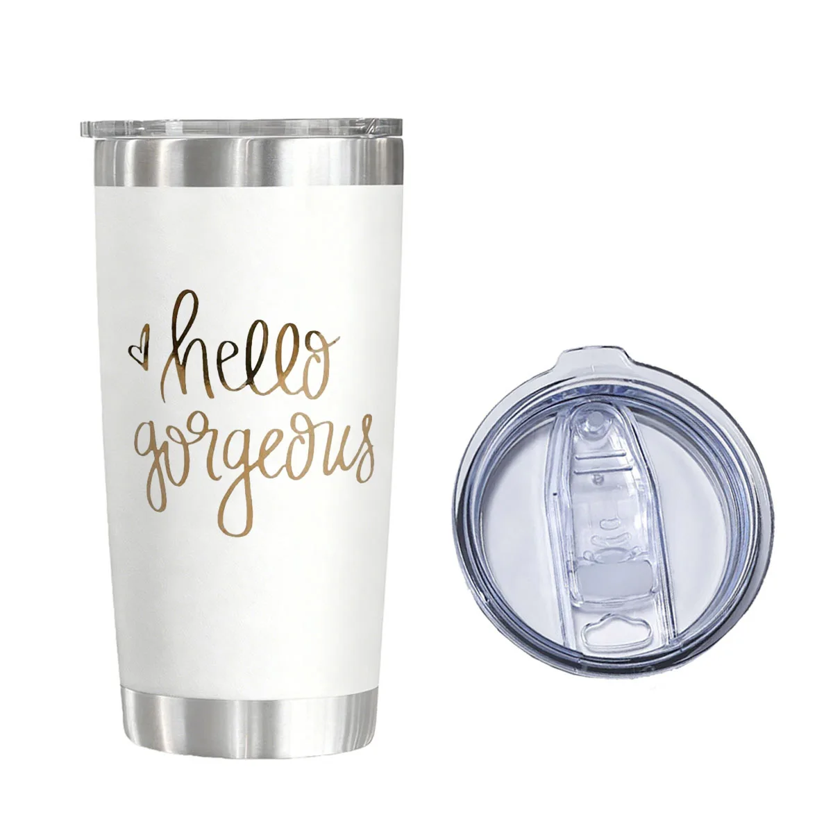 

hello gorgeous Vacuum Flasks Tumblers 20 oz Water Glasses for Christmas Birthday