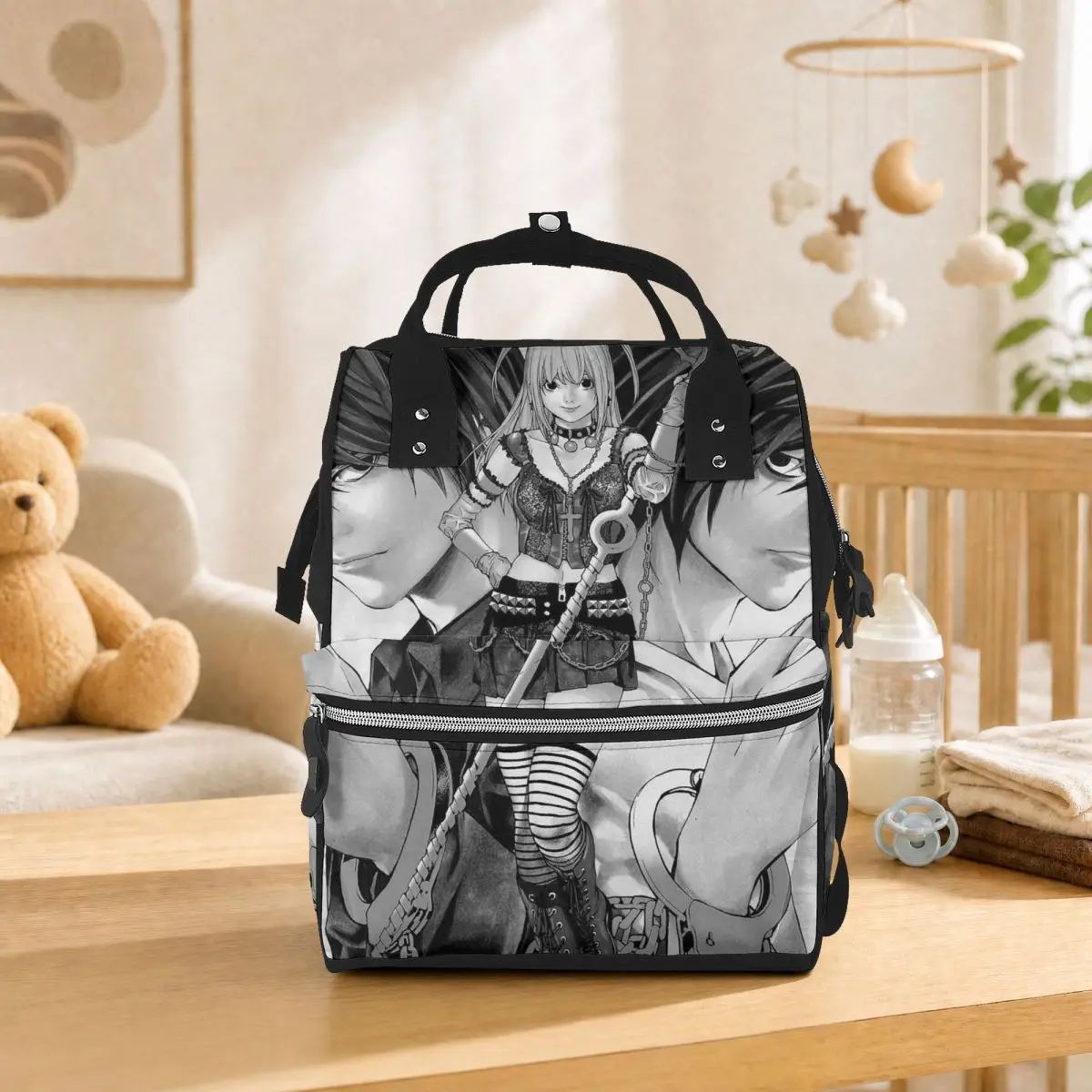 Deaths Notes Ryuk Anime Student Backpack School Bag Hiking Travel Daypack for Men Women Bookbag Shoulder Bags