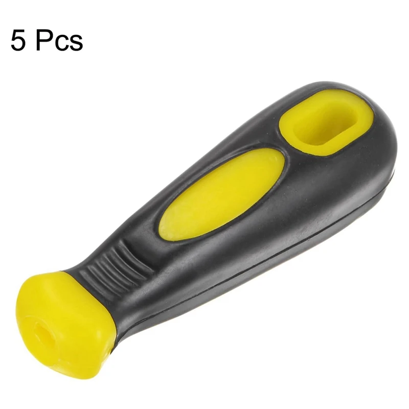 AB09-5Pcs 파일 핸들 금속 파일용 4.25인치 원형 및 직사각형 구멍 인체공학적 핸들