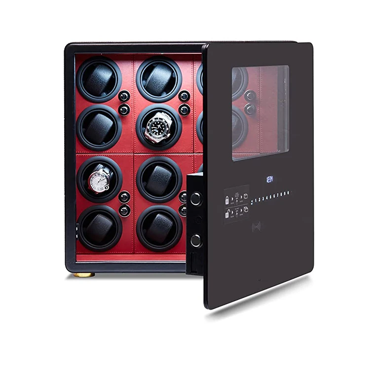 

Luxury 12 Automatic Rotors and Jewelry Storage Digital Fingerprint Watch Winder Box