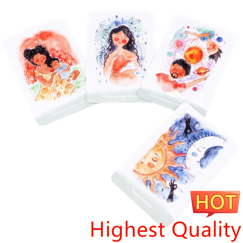 Spanish Oh Card Healing Card Tarot Kids Sortilege Decks Spain Children Healing Board Deck