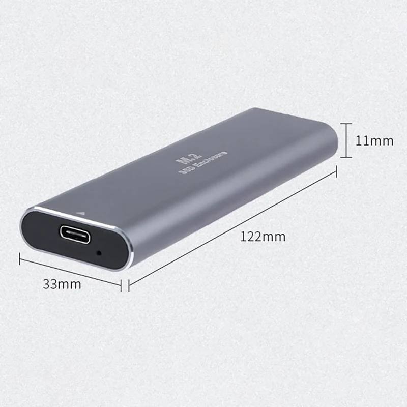 M.2 NVME محرك الأقراص الصلبة الضميمة ، ساتا إلى USB ، حالة SSD ، مفتاح M ، M & B-Key ، ساتا B-Key ، M & B-Key ، قرص القرص الصلب للكمبيوتر المحمول