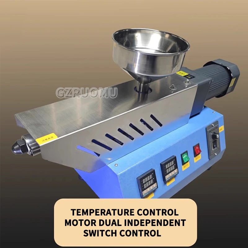 Single Screw Extruder Laboratory Plastic Extruder Machine Polymer Injection Molding Crusher Traction water tank ABS Extrusion
