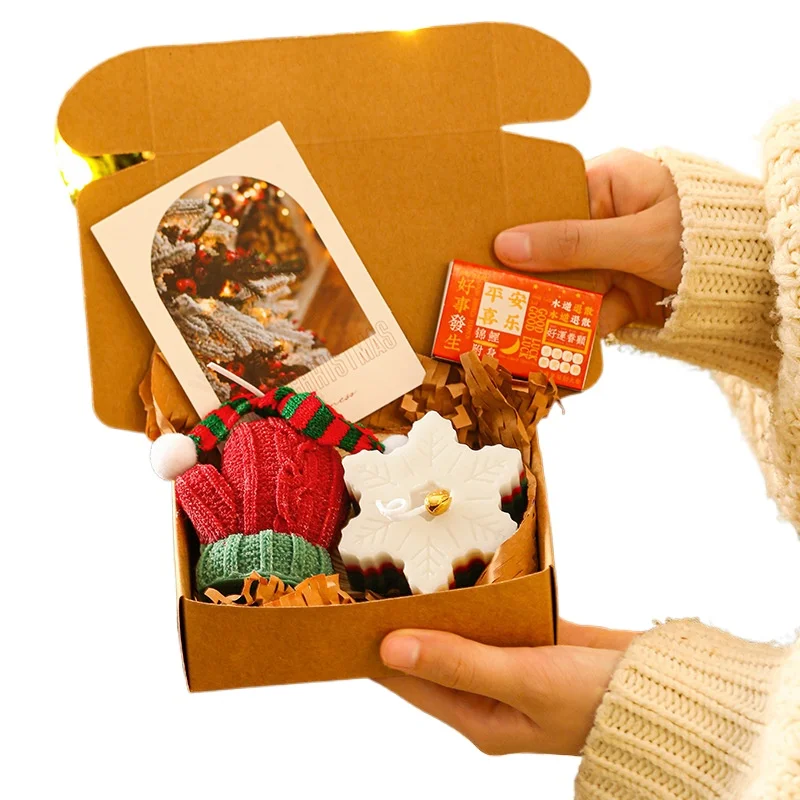 

Christmas Gift for Friends, Practical Deer Scented Candle Set, Gift Box, Souvenir, Christmas Gift Ornament