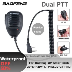 Baofeng-Walkie Talkie Baofeng-UV-K5マイク,UV-5R, BF-888S,uv 13 pro,UV-82 pro,2ウェイラジオ用