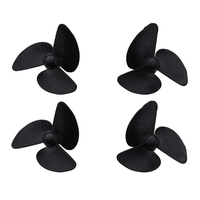 4Pcs Plastic Propeller For Flytec 2011-5 Fishing Bait Boat Fish Finder RC Boat Spare Parts Accessories