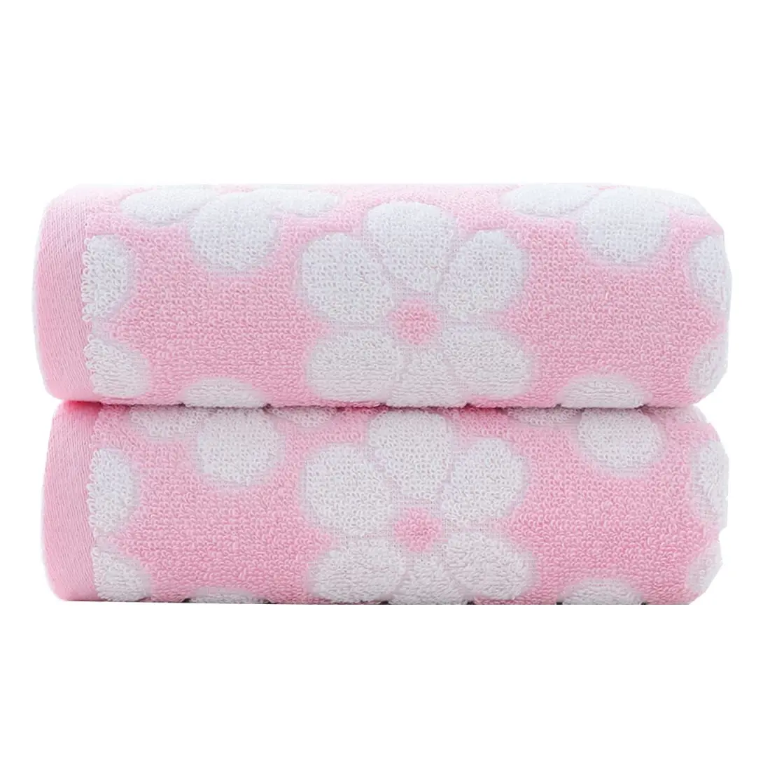 

Hand Towels Floral Pattern 100% Cotton Soft Absorbent Decorative Towel for Bathroom