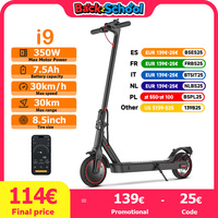 i9 8.5 inch Electric Scooter 350W 7.5Ah Scooter for Adults 30km/h Speed 30km Max Range Honeycomb Tire Foldable Scooters with APP