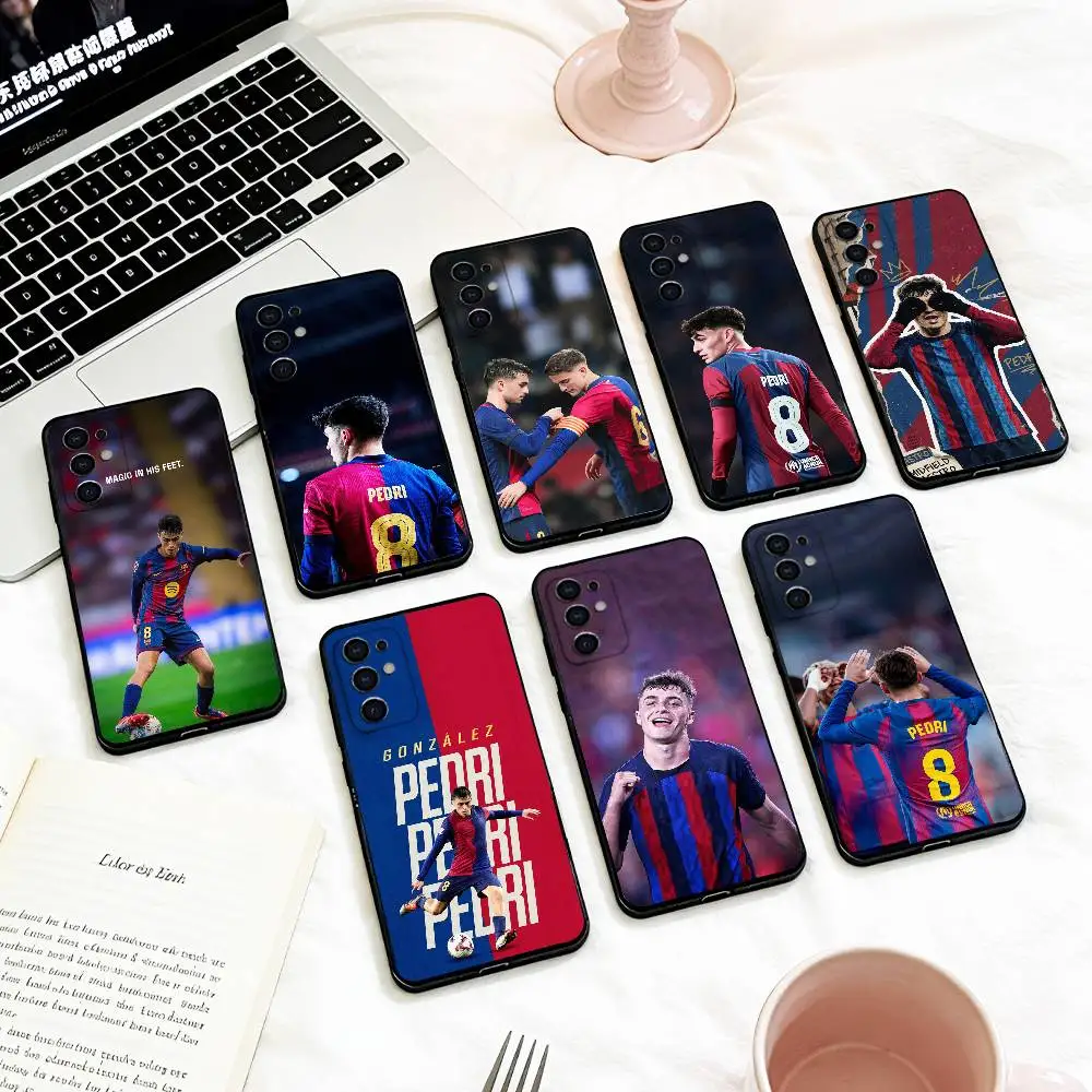 COOL FOOTBALL Pedri   Phone Case For Samsung S 25,24,23,22,30,21,10,9,Ultra,Plus,Lite,FE,4,5 G Soft Black Case