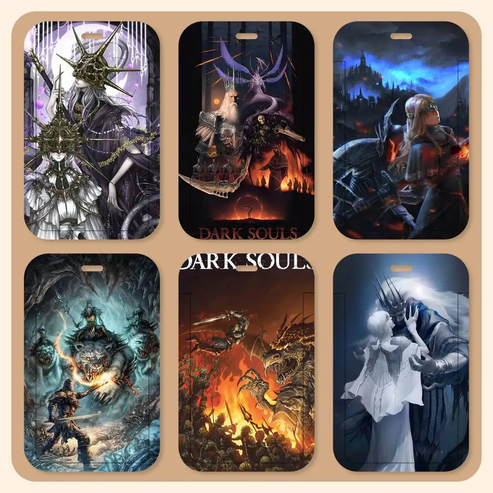 

Держатель для ID-карт Dark Souls с ремешком на шею, подвеской, бейджем, брелоком, чехлом для рабочих удостоверений, подарок