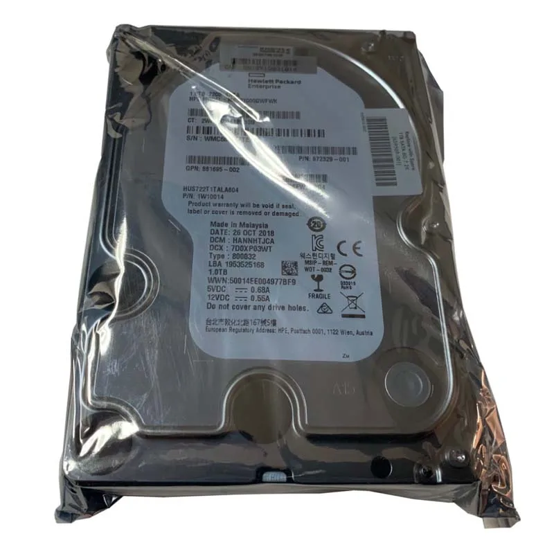 

100%New In box 3 year warranty 659337-B21 659569-001 1T 7.2K SATA 3.5 Need more angles photos, please contact me