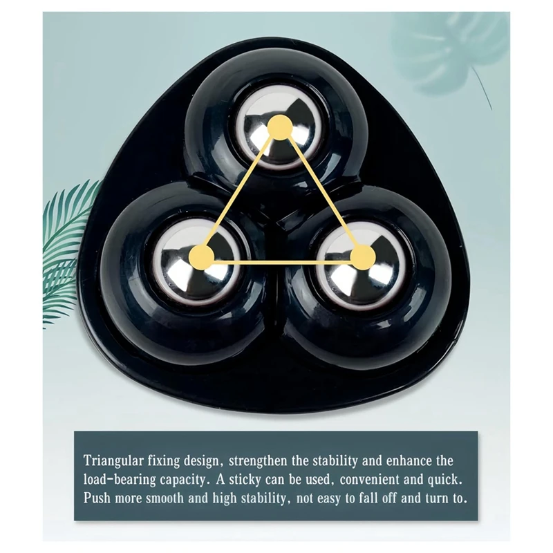 8Pcs โลหะ MINI ล้อหมุน Self-Adhesive ล้อหมุน 360 องศา Self-Adhesive ทนทานรอก