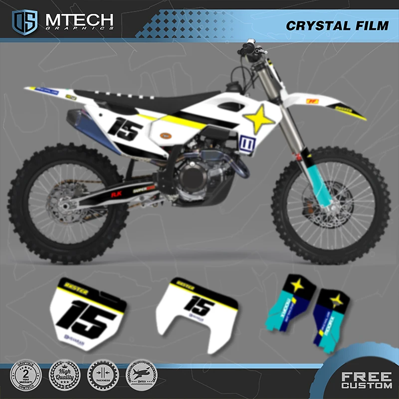 

DSMTECH мотоциклетные графические наклейки, наборы наклеек для Husqvarna 2023 2024 TC FC 2024 2025 TE FE 125-450cc 001
