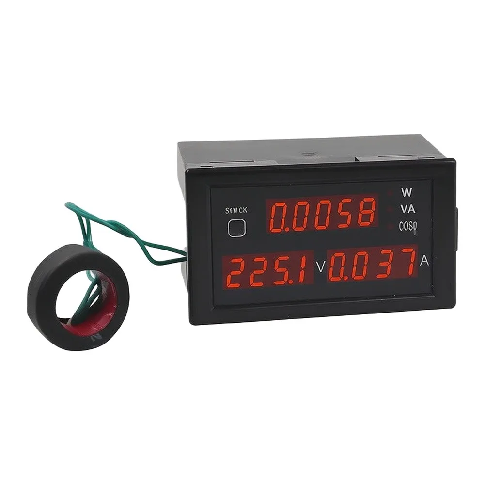 DL69-2047 Digital Panel Meter for Simultaneous AC Voltage Current Power Factor Active Power and kWh Display with Auto Range