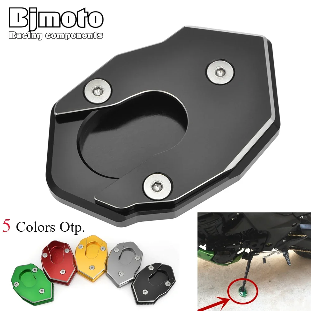 

Side Stand Pad Plate Kickstand Enlarger Support For Kawasaki ZX6R ER6N ZX10R Z800 Z900 Z1000 Z1000SX ER6F Ninja 650R Versys 650