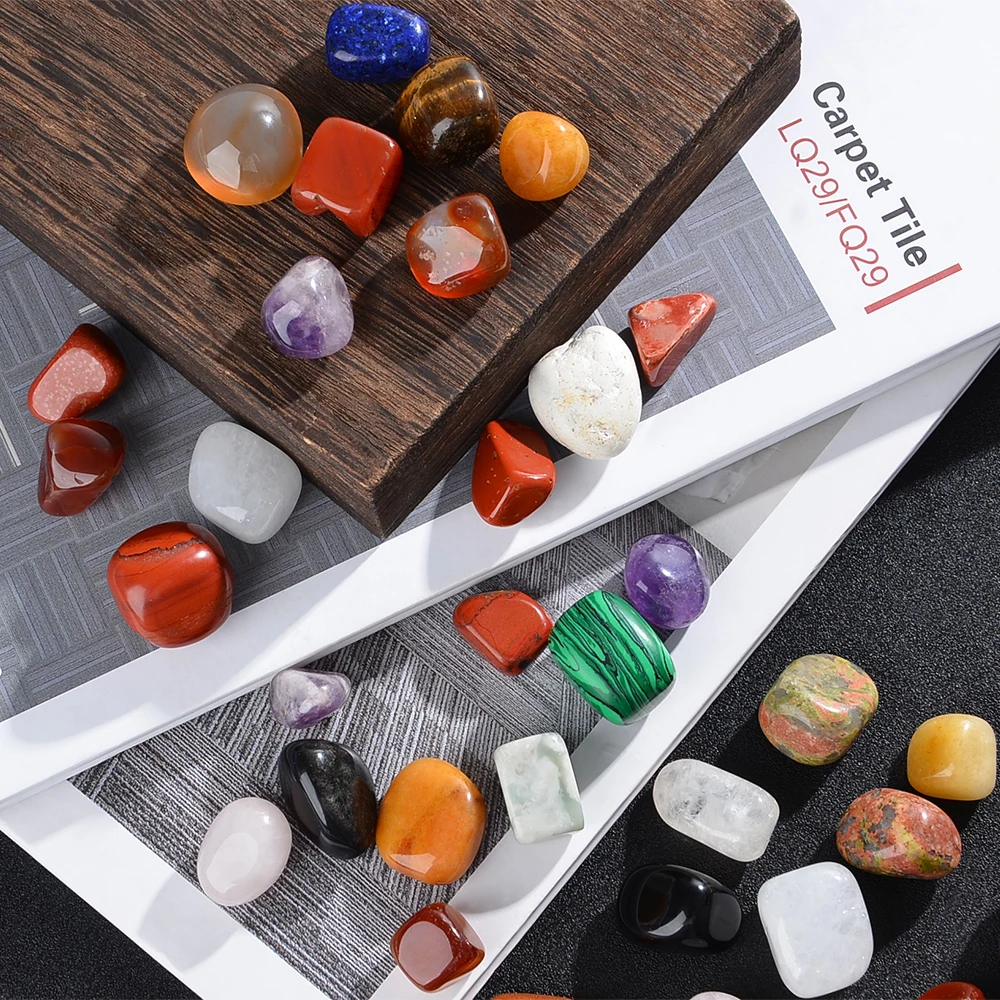 10 Stück Sortierte Natürliche Polierte Edelsteine, Echte Rohe Kristalle für Heimdekoration, Spirituelle Heilung und Geschenke – Detail 4
