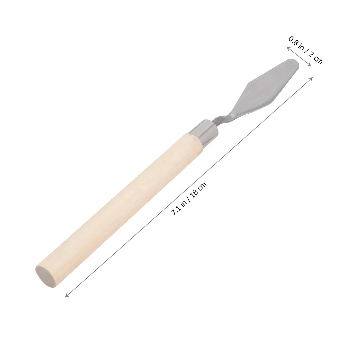 

3 Pcs Tool Palette Knife Set Spatula Paint Scraper Wooden Shovel Stainless Steel