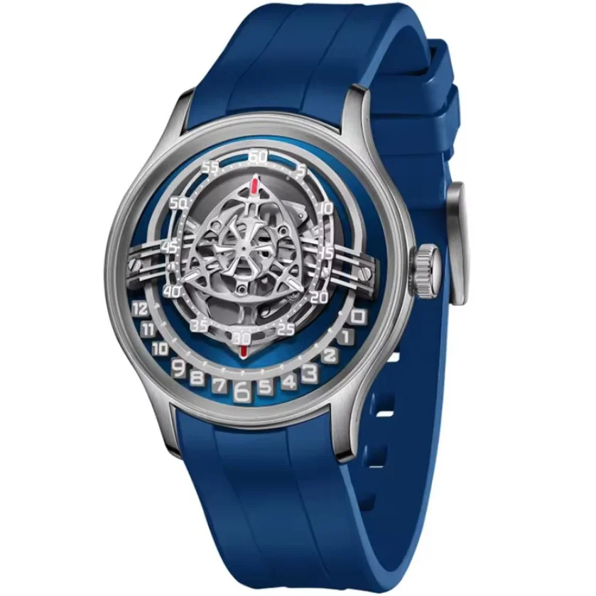 

OBLVLO мужские автоматические часы 42 мм механические наручные часы светящиеся водонепроницаемые сапфировые вращающиеся циферблаты с ротором